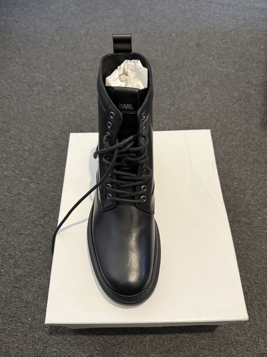 Ghete piele Karl Lagerfeld