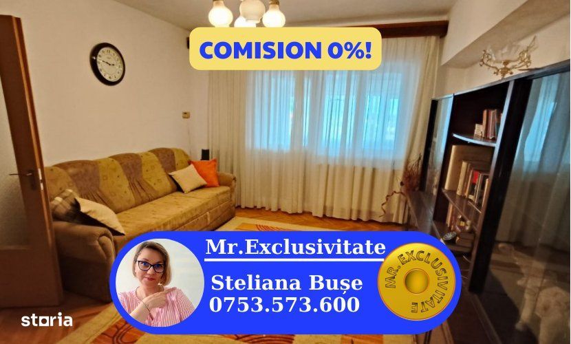 Apartament 3 camere situat in centrul orasului Targu Jiu, pe pietonala