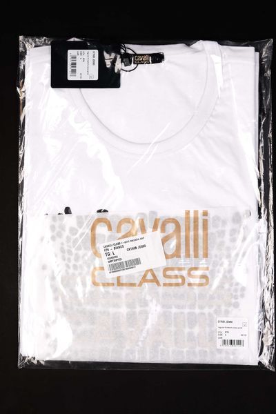 ПРОМО Roberto Cavalli Class M и L-Оригинална бяла тениска