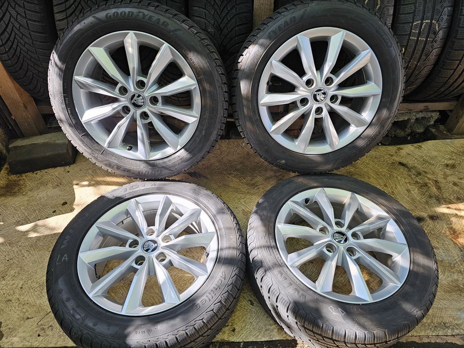Jante aliaj 16" Skoda/Volkswagen/Seat cu anvelope iarna M+S 205/55/16