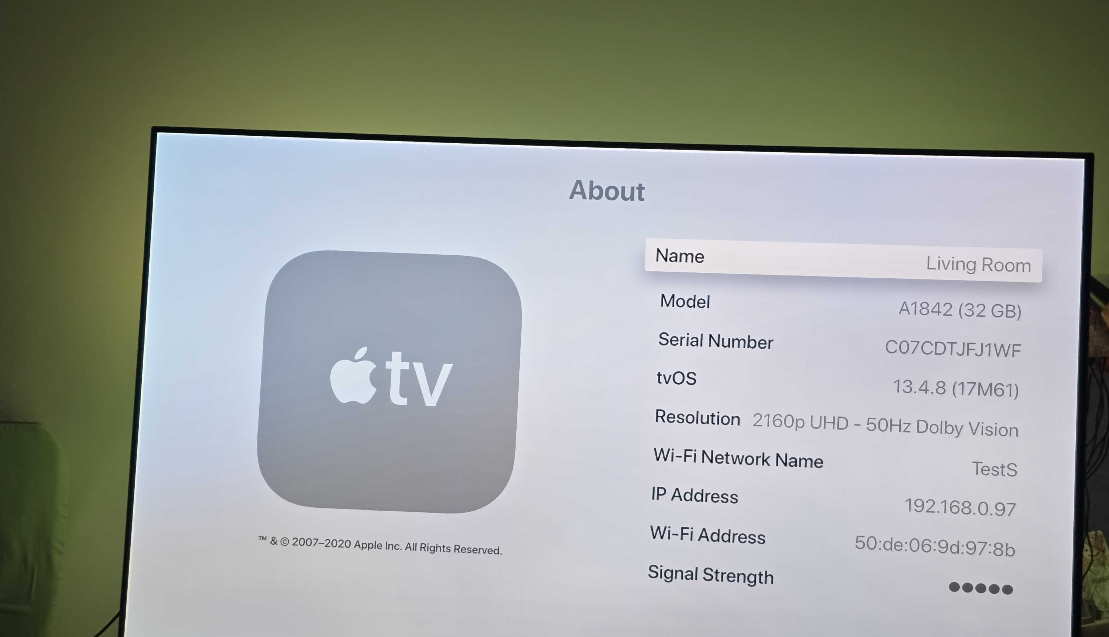 Apple TV 4K (4th Generation) 32GB HD Media Streamer - A1842