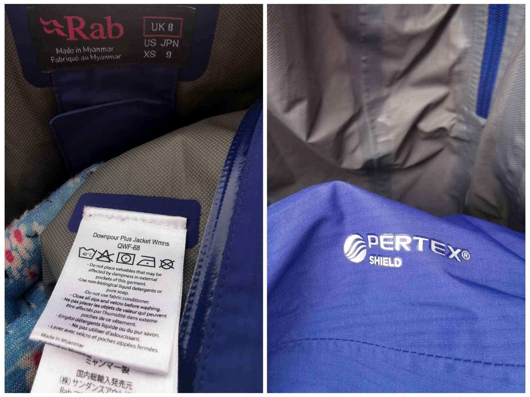 Geacă foiță ploaie Rab 2.5-Layer XS damă