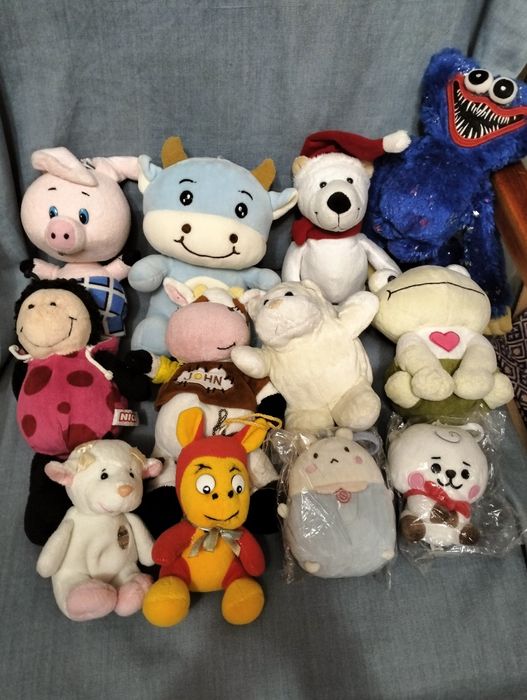 Мягкие игрушки, большие  и маленькие б/у