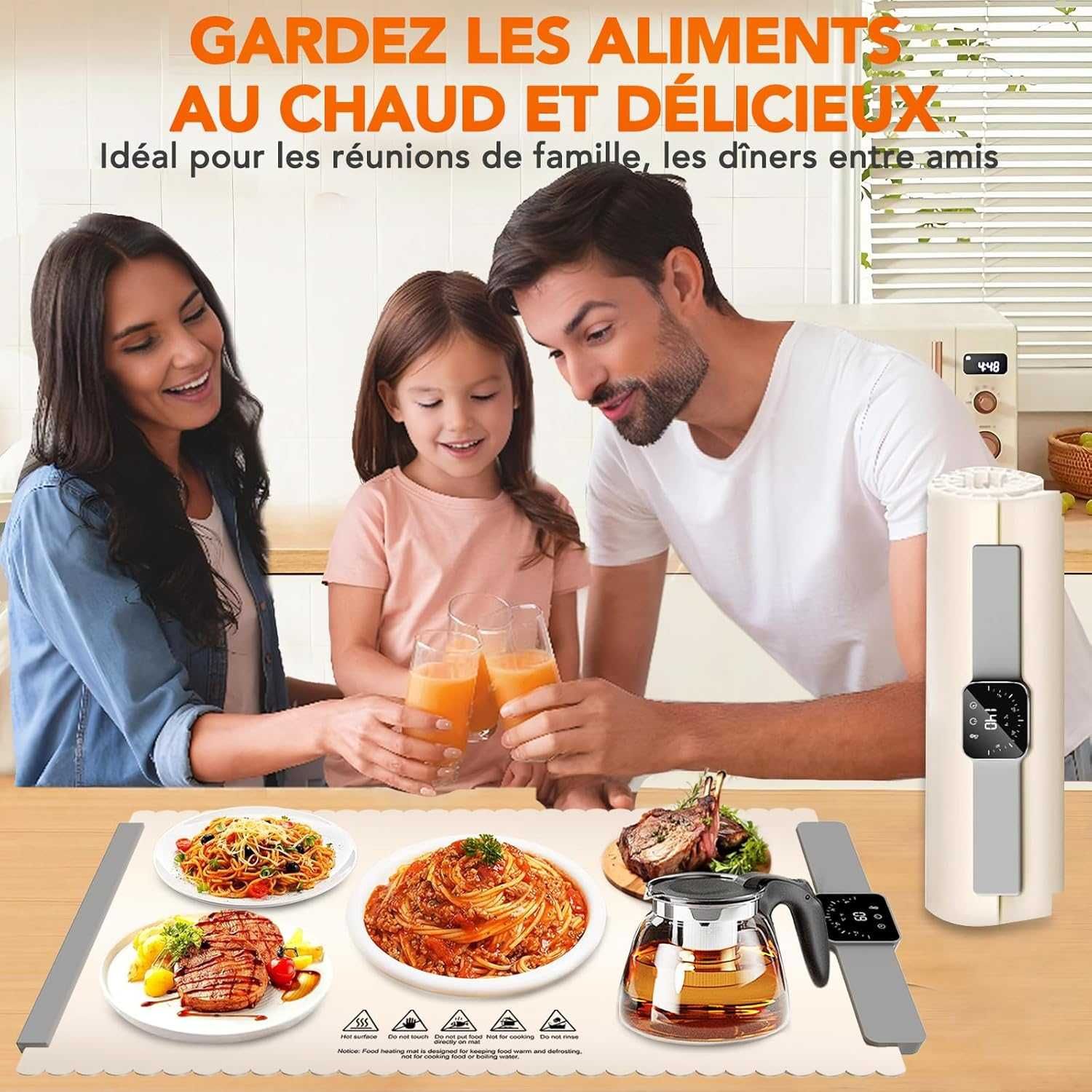 Затопляща плоча за храна Premium, Chauffe Électrique,Гаранция