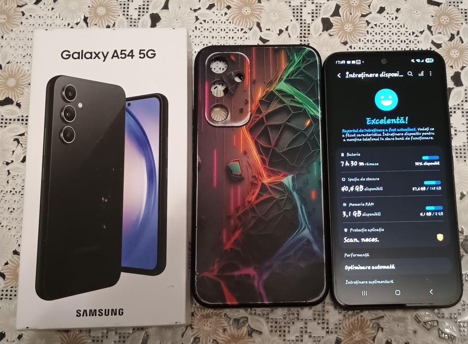 Telefon SAMSUNG Galaxy A54 5G, 128GB, 8GB RAM, Dual SIM, Awesome Graph