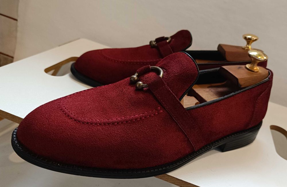 Pantofi loafer suede premium Lavoratione Artigianale piele naturala