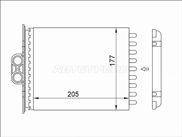 Радиатор отопителя салона Saab 9-5