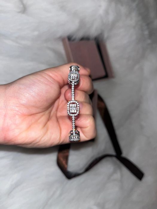 Bratara cu pietre swarovski placata cu argint 925