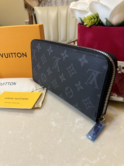 Portofel Louis Vuitton Black Flowers