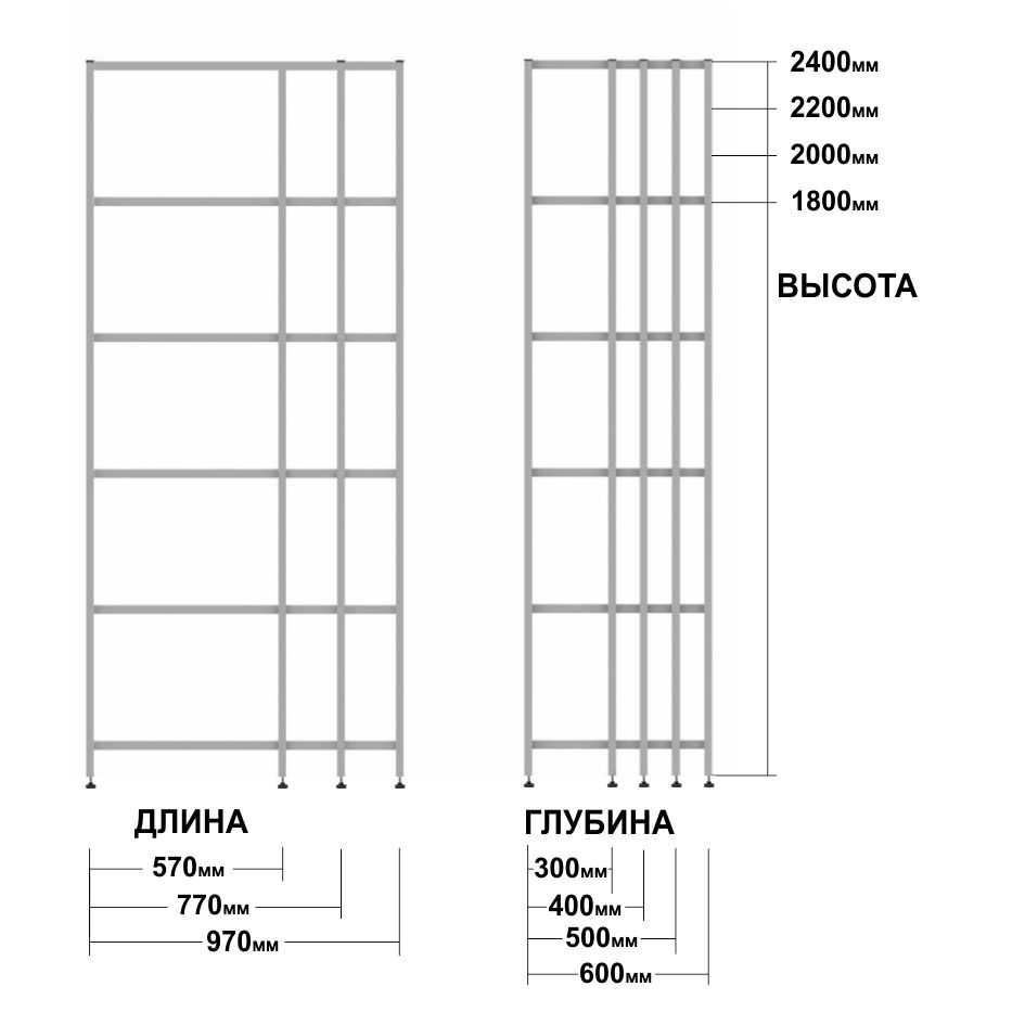 Продаются полочные стеллажи из металла alps