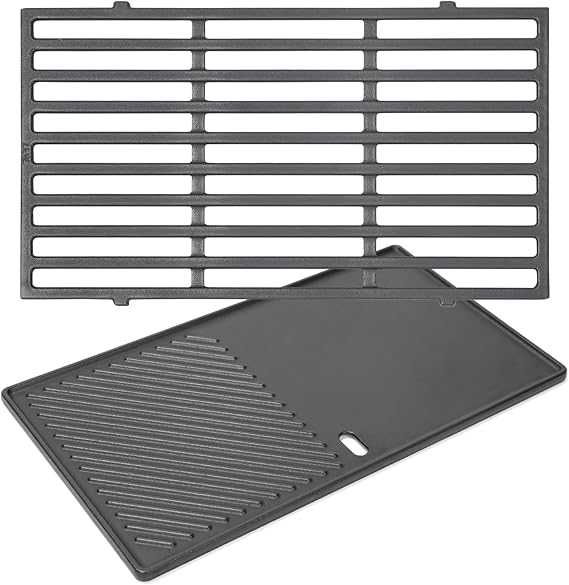 Grătar și plită de gătit din fonta  , 44,5 x 52 cm