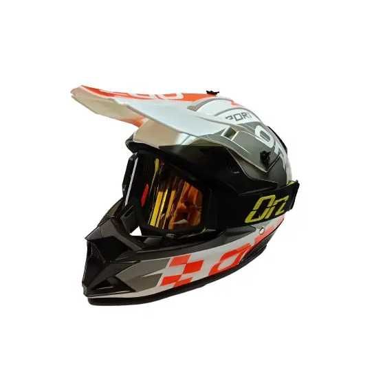 Каска Крос/Атв/Мотор с Очила ORZ комплект 4-ри цвята