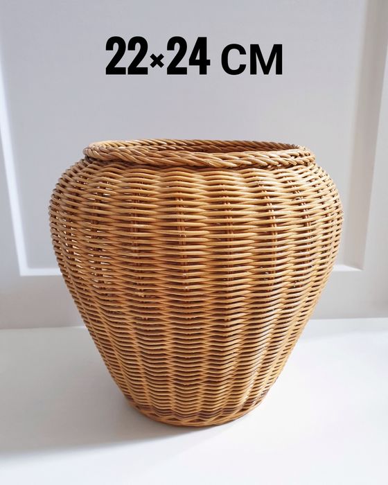 Кашпо плетеное для горшка