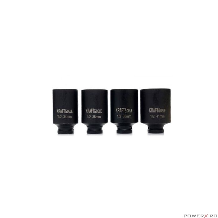 Trusa chei tubulare de impact in 6 colturi, 34-41 mm, 1/2, hexagonale,