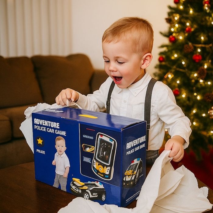 ДЕТСКА ИГРОВА КОНЗОЛА полицейска кола 40 см