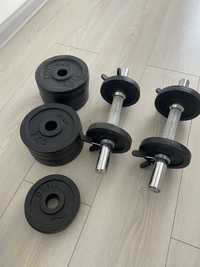 Set gantere reglabile 3kg-26kg