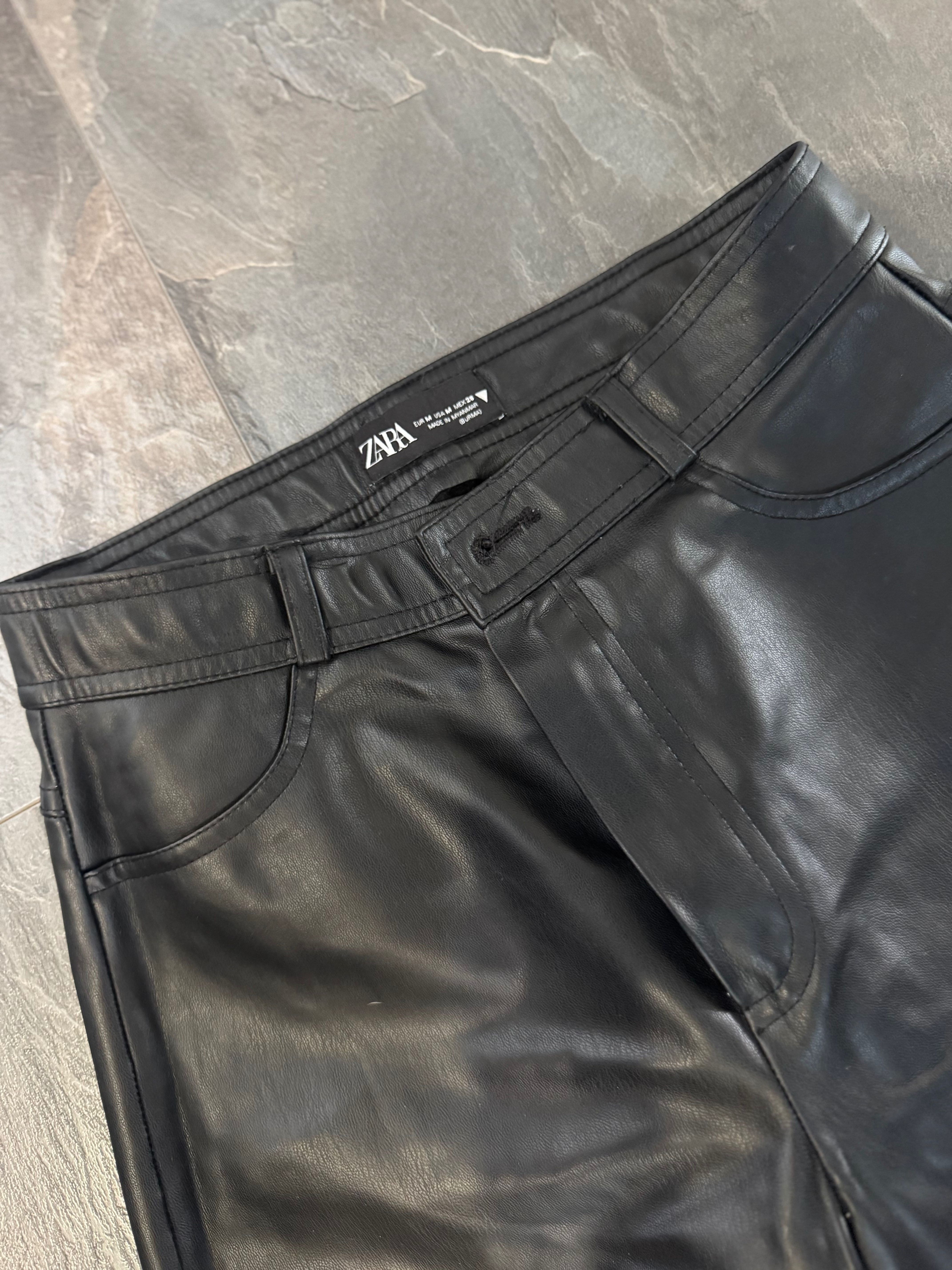Кожен панталон Zara