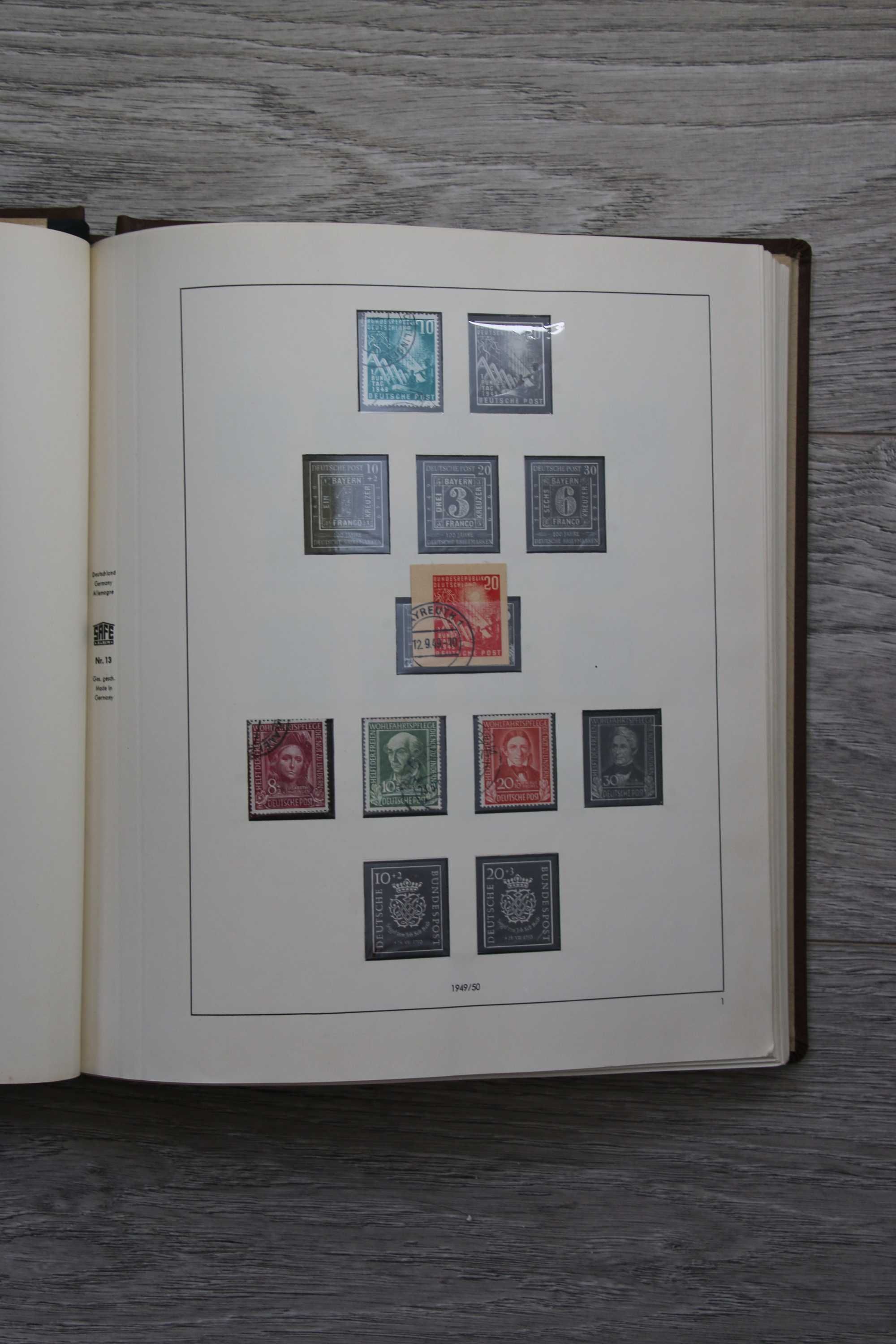 Album timbre preprintat Germania Federală 1949-1969 + bonus