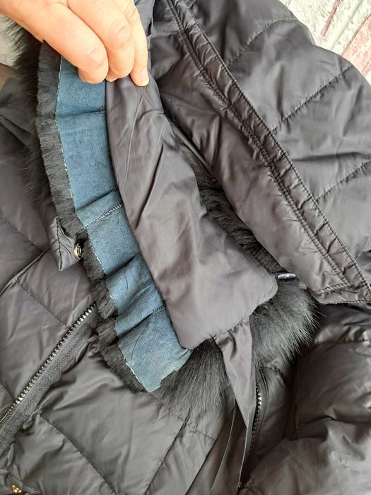 дамско яке,зимно,дълго пухено,шуба гъши пух, Cerruti 1881,лисица