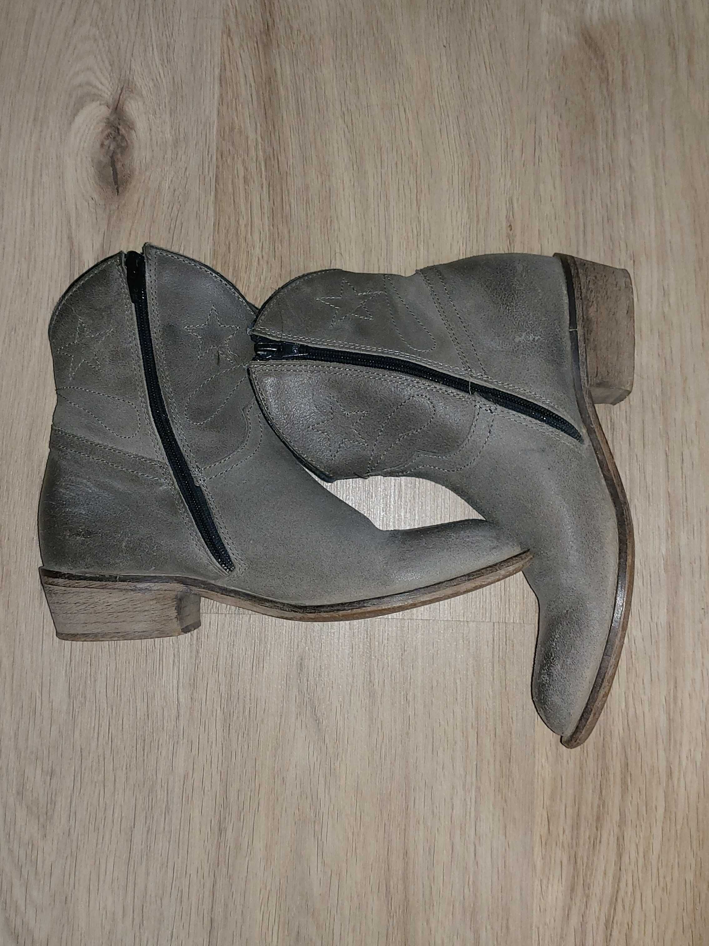 Botine dama din piele naturala