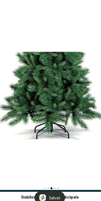 Brad artificial promo Kring Dover, PVC, 120 cm, cu suport metalic,