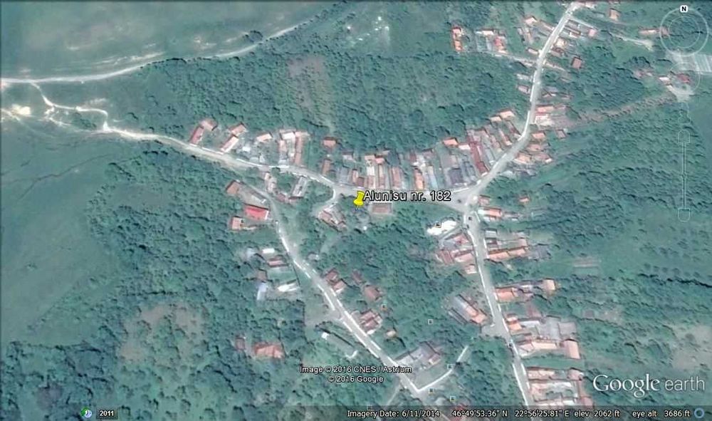 Casa si teren de vanzare sat Alunisu jud. Cluj