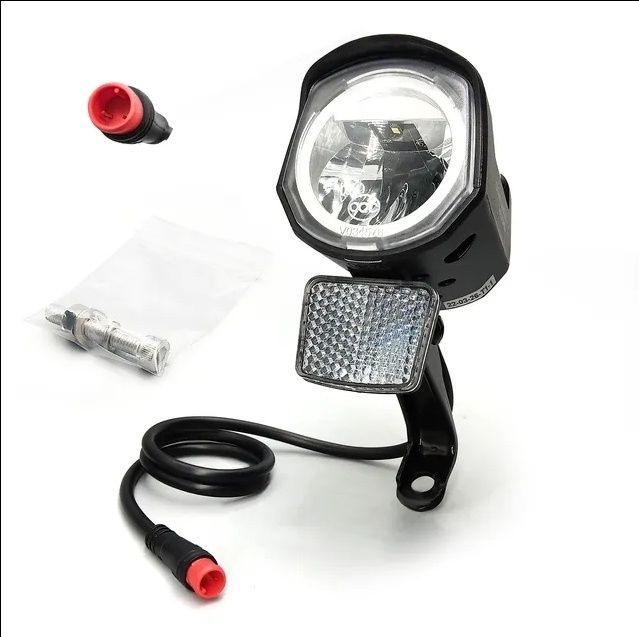Lumina LED far fata bicicleta electrica 24v - 48v