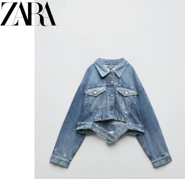 Дънково яке на Zara в размер XS