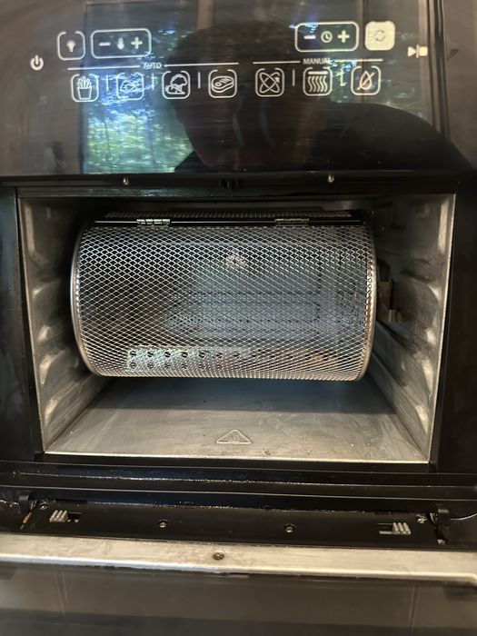 Airfryer, friteuză cu aer cald și rotisor, fără ulei, Breville