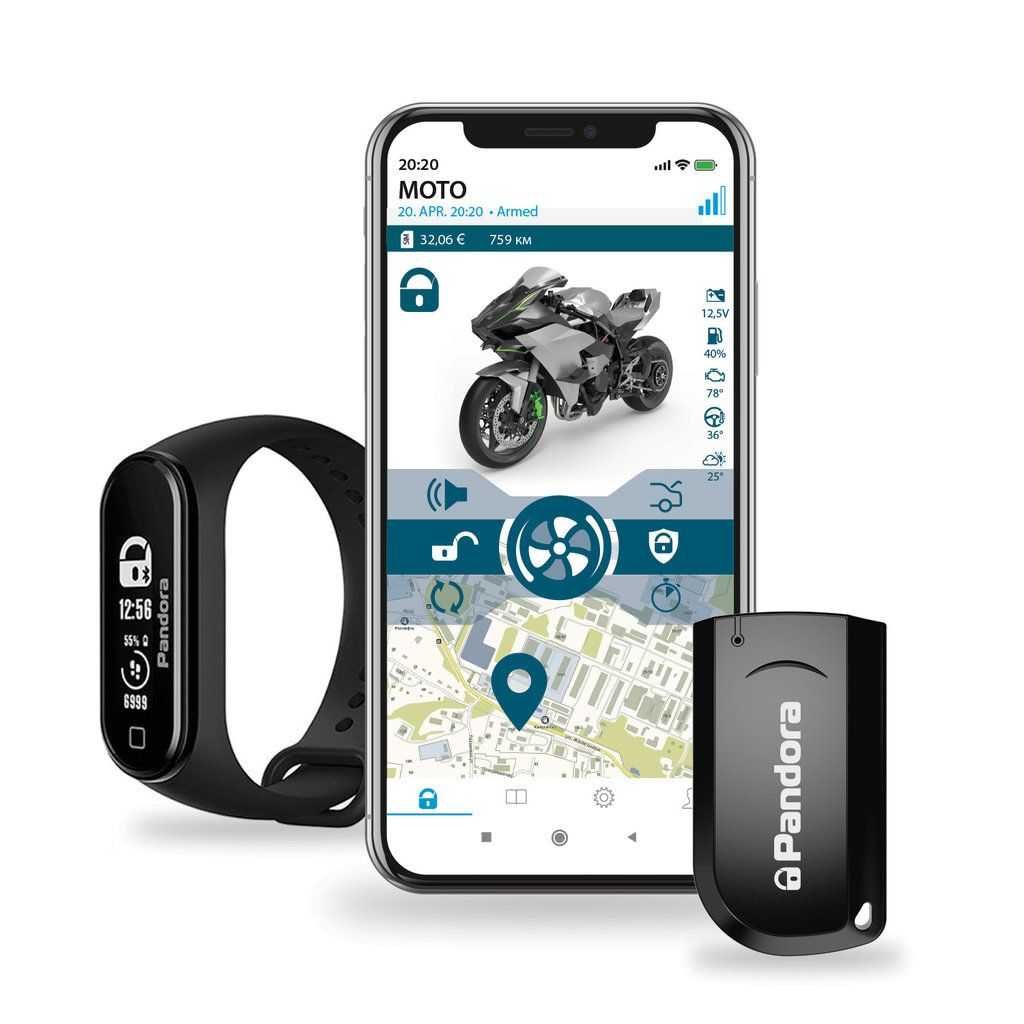 Pandora MOTO EVO GSM GPS GPRS аларма за мотоциклет с имобилайзер