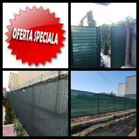 Plasa antivant/gard 2x10m/2x25m/2x50m (verde, ochiuri intarite)