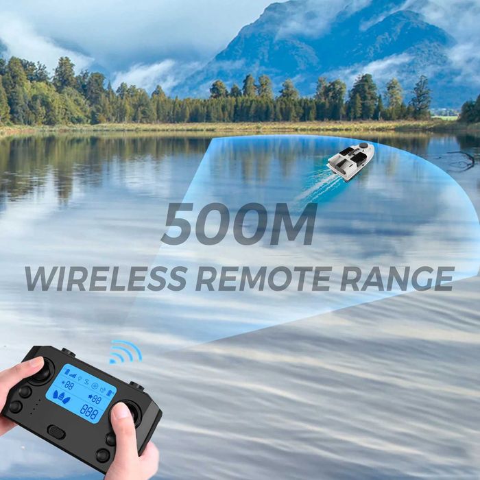 Лодка за захранка с GPS Flytec D19 – Бяла, 12000 mAh, 4 контейнера