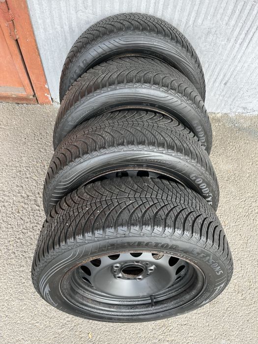 Jante 5x120mm, anvelope iarna 205/55 R16, BMW E46 E90 E91 E81 E87 F20
