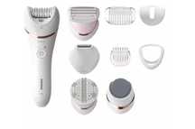 Епилатор за мокра и суха употреба Philips BRE740/10, 9 аксесоара