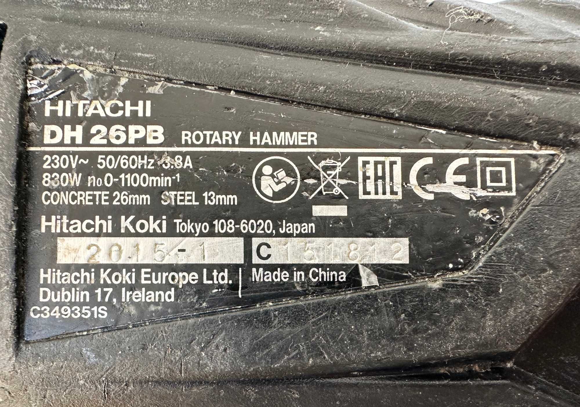 Hitachi DH 26PB - Перфоратор 830W 3.2J