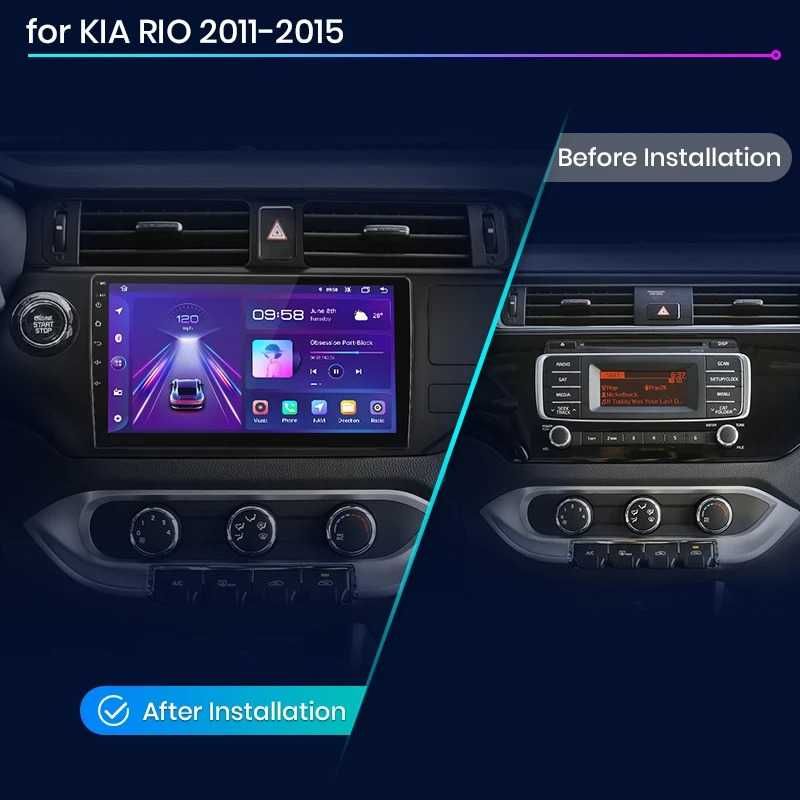 KIA Rio 2011-2015 Мултимедия Навигация Android