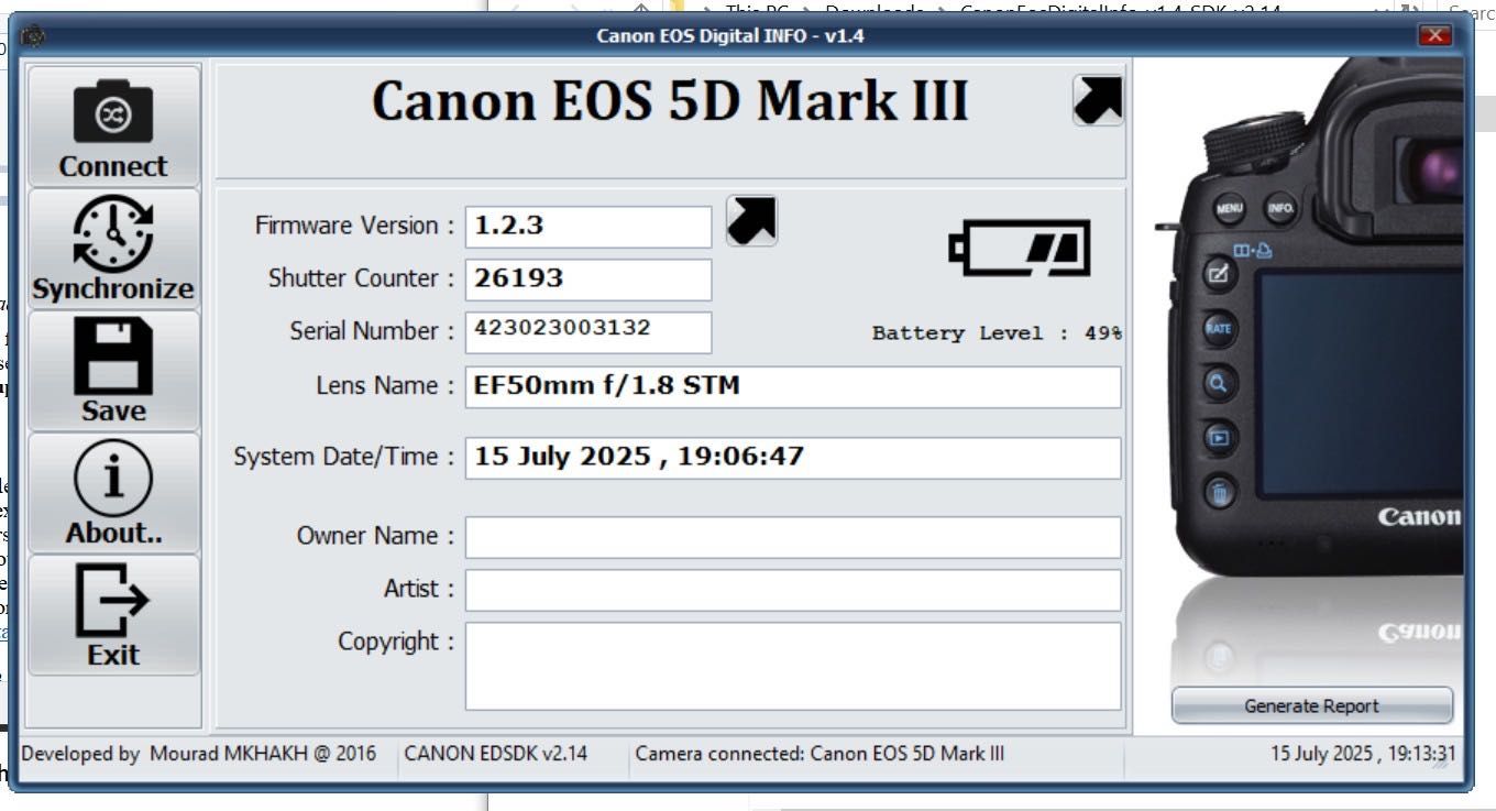 Canon 5D Mark III + 16–35mm f/4L IS+ 50mm f/1.4 – kit complet