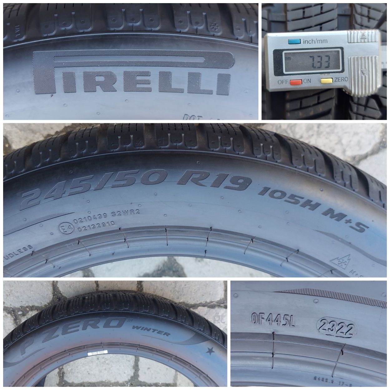 O bucată 255/245 50 R19 M+S iarnă - una Pirelli Hankook