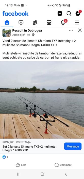 Vand 2 lansete Shimano TX5