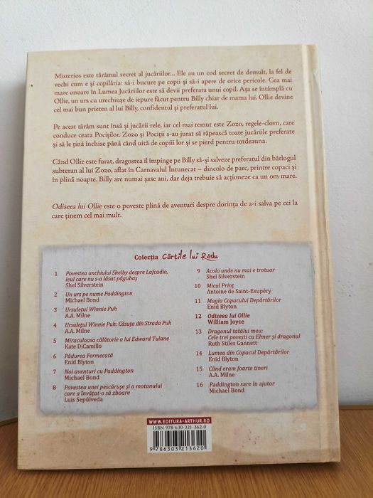 Carte Odiseea lui Ollie, de William Joyce, editura Arthur