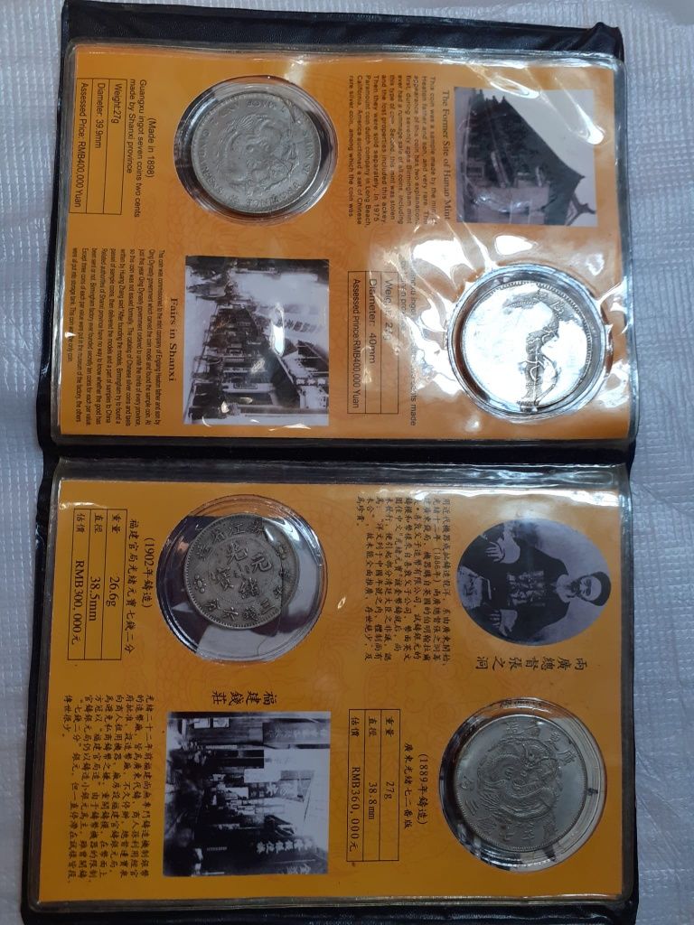 Album numismatic cu monezi China