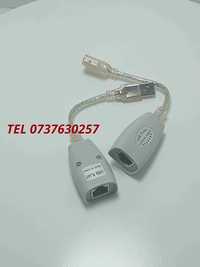 Adaptor Extensie Usb Rj45 45m Cat 5 6