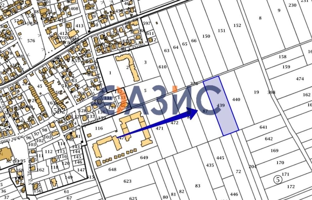 Урбанизиран Парцел за курортно застрояване, 7653 кв. м, Ахелой,