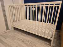 Patut copii Ikea Gulliver 60x120 cu saltea cocos
