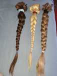 Vand extensii saten și blond clipsuri.