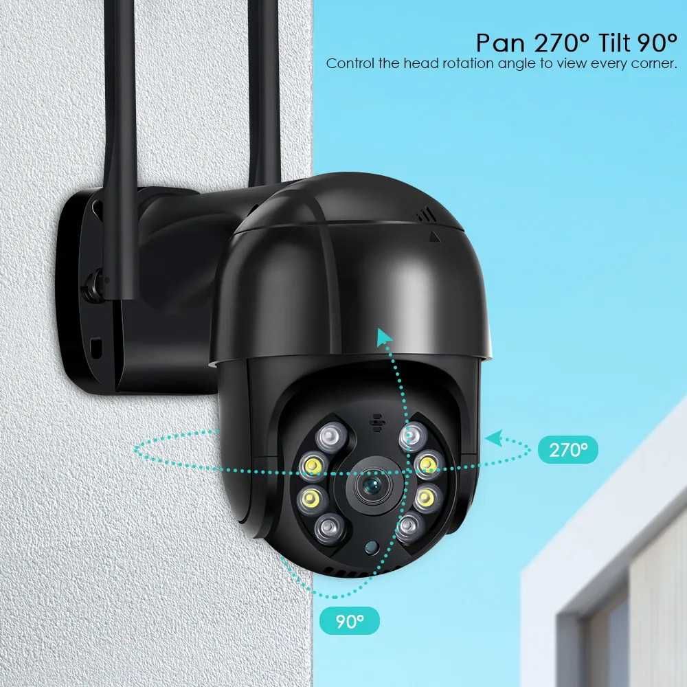 Камера за наблюдение STELS SL90, IP Wi-Fi, 4K Ultra HD, PTZ камера,8MP