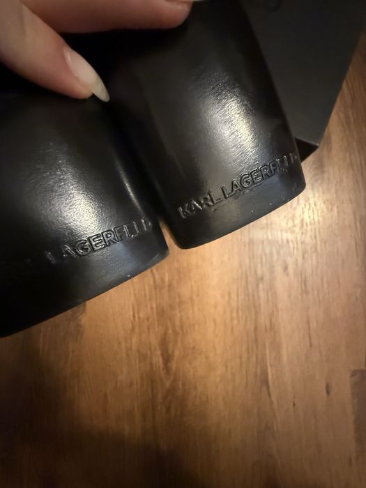 Намалени!Лачени боти Lagerfeld 38 н-р/100лм