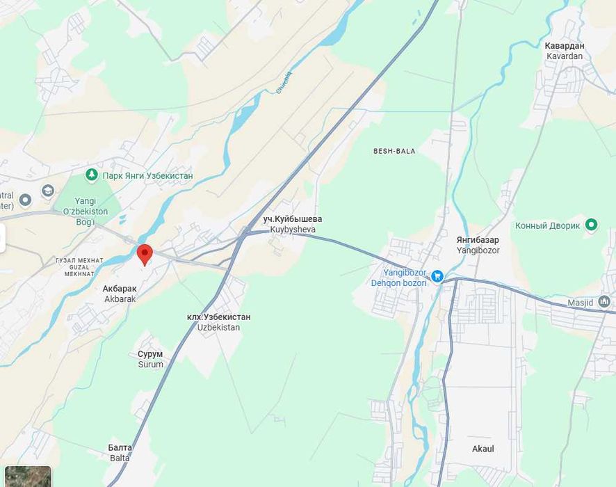 Продаётся земля Юкори Чирчикский район  8 соток для коттеджей