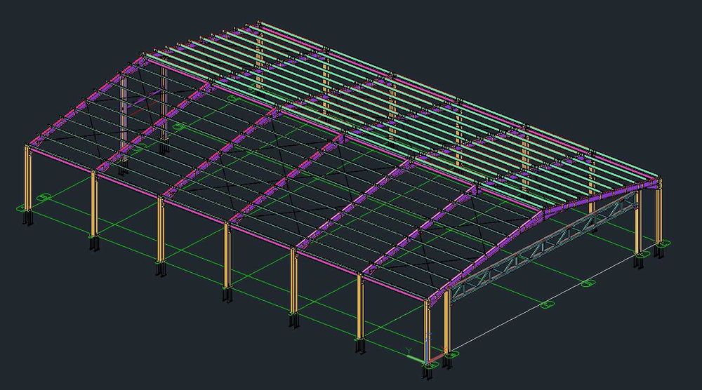 Realizez Proiecte Hale metalice detalii executie si randari