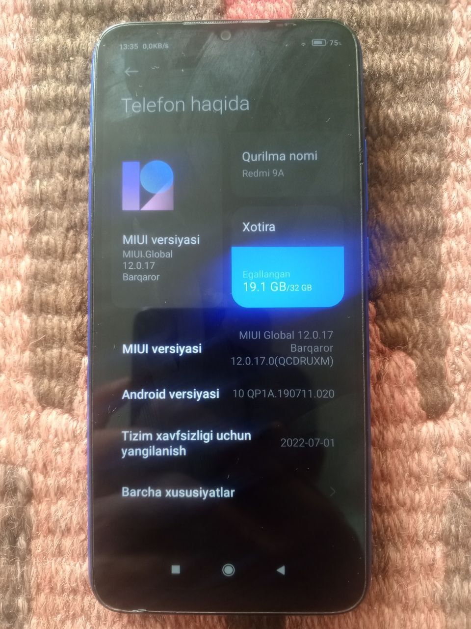 Redmi 9 A sotiladi
